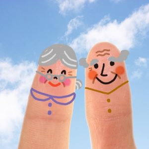 おじいちゃんおばあちゃんの画像